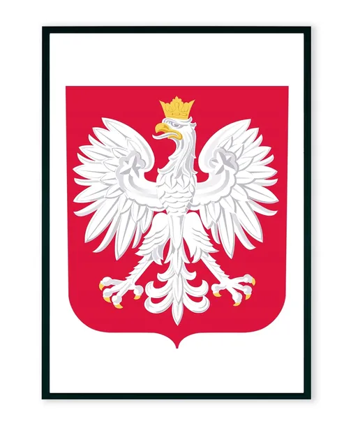 Godło Polski w ramie aluminiowej Herb A3 29,7x42cm