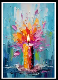 plakat-na-sciane-do-salonu-pastelowa-swieca-kolorowy-wosk-barwy-70x50cm