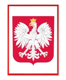 godlo-polski-w-ramie-ramce-aluminiowej-a3-czerwone
