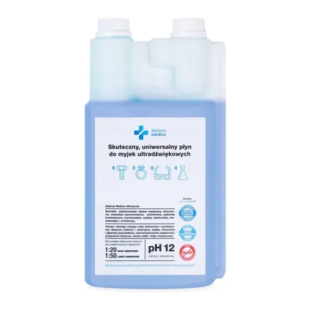 ALPINUS ULTRASONIC PŁYN UNIWERSALNY DO MYJEK ULTRADŹWIĘKOWYCH 1L