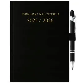 kalendarz-a5-czarny-dla-nauczyciela-2025-2026-gumka-dlugopis-touch-pen