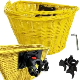 kosz-wiklinowy-click-rowerowy-zolty-przod-koszyk-zaczep-wypinany-zakupy