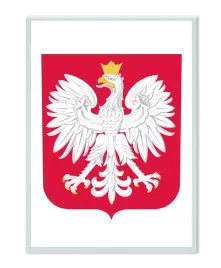 godlo-polski-w-ramie-aluminiowej-a4-srebrne