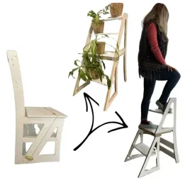 krzeslo-drabina-polka-3w1-drewno-mdf-bezpieczny-sosna-eco-smart