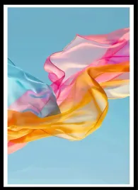 plakat-na-sciane-do-salonu-delikatne-kolorowe-tkaniny-na-wietrze-70x50cm