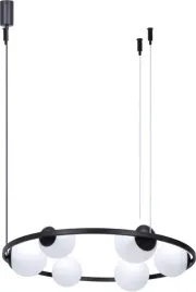 lampa-wiszaca-orbit-czarna-szklane-mleczne-klosze-na-linkach-5007-zuma-line