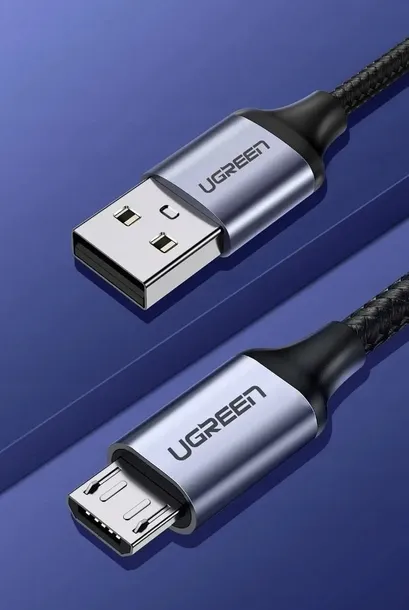 kabel-przewod-usb-micro-usb-1m-szary-ugreen-kolor-srebrny