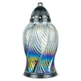 znicz-szklany-lampion-34-cm-grafitowy-dp765-znicz-artystyczny-z-wkladem