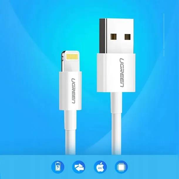 kabel-przewod-do-iphone-usb-lightning-mfi-1m-2-4a-bialy-ugreen-kolor-bialy