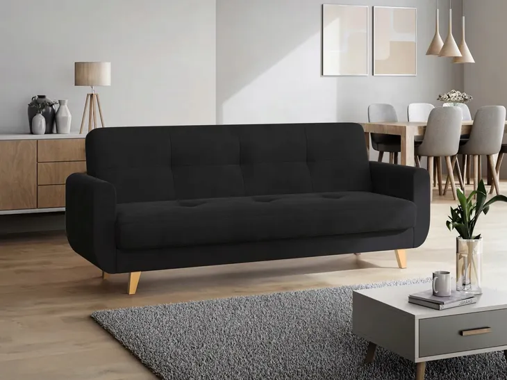 Sofa rozkładana z funkcją spania kanapa wersalka pojemnik na pościel NAOMI
