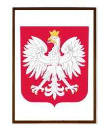godlo-polski-w-ramie-aluminiowej-a3-brazowe