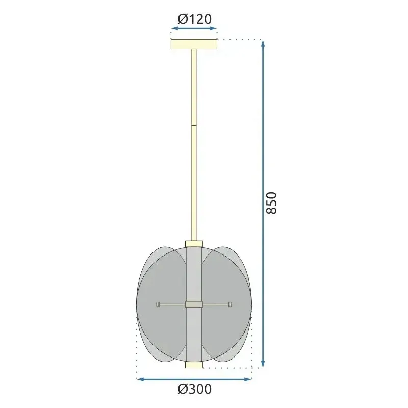 lampa-sufitowa-wiszaca-szklany-klosz-loft-czarna-dymiona-industrial-talerze-stan-nowy