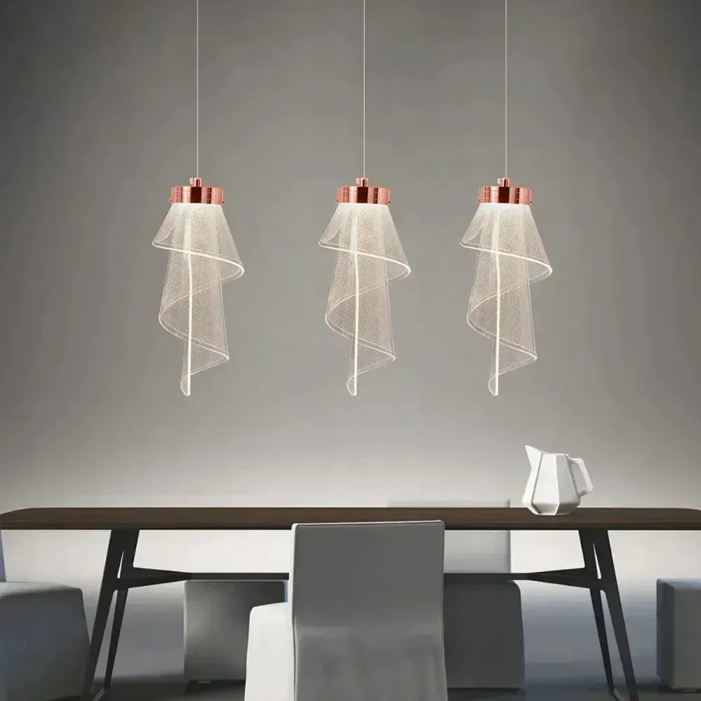 lampa-wiszaca-led-pojedyncza-sufitowa-transparentna-rozowe-zloto-4000k-stan-nowy