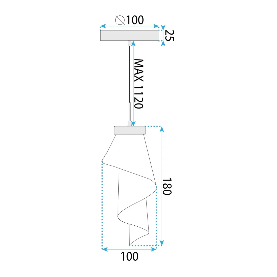 lampa-wiszaca-led-pojedyncza-sufitowa-transparentna-rozowe-zloto-4000k-stan-nowy