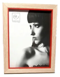 ramka-drewniana-15x20-cm-czerwona-klasyczna-mascagni
