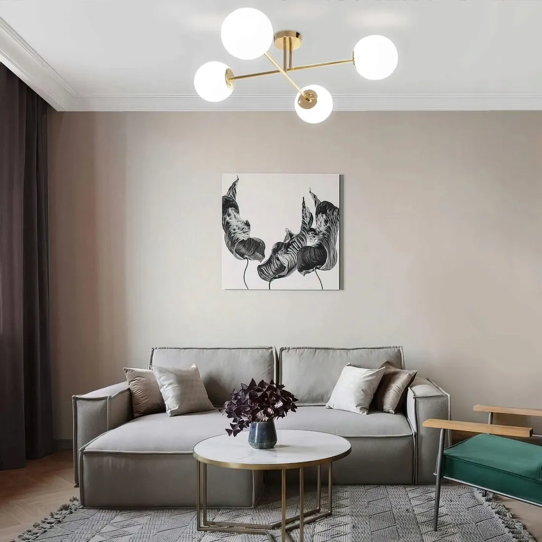 lampa-zyrandol-zloty-biale-kule-4-punkty-wiszaca-glamour-do-salonu-jadalni-stan-nowy