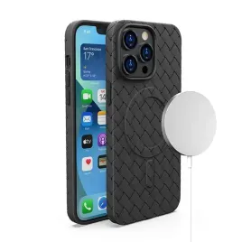 etui-pokrowiec-plecionka-do-iphone-15-pro-z-magsafe-woven-case-czarny-hurte