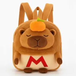 plecak-pluszowy-kapibara-z-mandarynka-plecaczek-do-przedszkola-szkoly