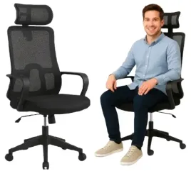 fotel-biurowy-krzeslo-obrotowe-gamingowe-ergonomiczne-czarne-materialowe