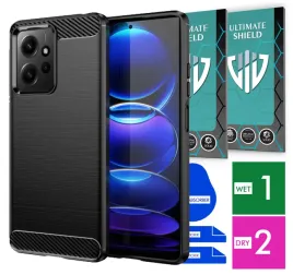 etui-na-telefon-xiaomi-redmi-note-12-4g-carbon-pancerne-szklo-ochronne