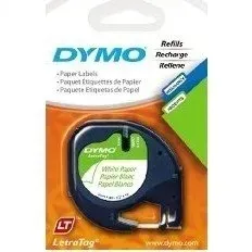 tasma-dymo-letratag-12mm-4m-papierowa-biala-dymo