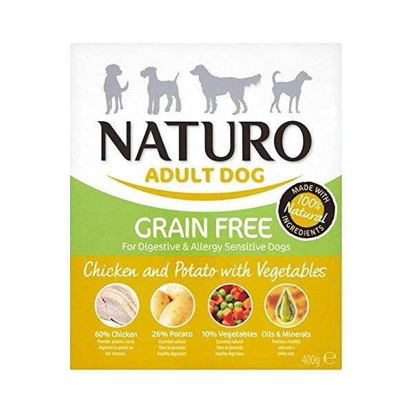 Naturo Grain Free Kurczak, ziemniaki, warzywa 400g