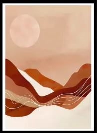 plakat-na-sciane-do-salonu-zachod-slonca-nad-falistymi-wydmami-70x50cm