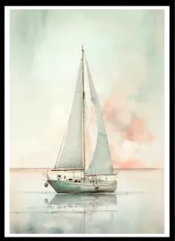 plakat-na-sciane-do-salonu-samotna-zaglowka-na-oceanie-neutral-70x50cm