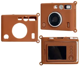 futeral-etui-pokrowiec-case-silikon-fuji-fujifilm-instax-mini-evo-brazowy