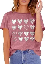 tshirt-koszulka-ciemnyroz-serca-rozmiar-2xl