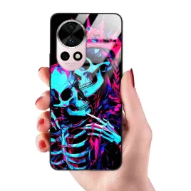 etui-do-huawei-nova-12-pro-glass-pancerne-czaszki-i-szkielety-wiele-wzorow