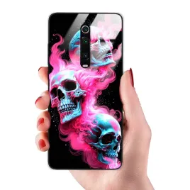 etui-do-xiaomi-redmi-k20-glass-mocne-mroczne-czaszki-i-szkielety-mix-wzorow