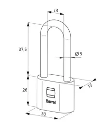 klodka-gerda-stalowa-30mm-wzmacniany-korpus-matowy-chrom-3-klucze-w-kpl