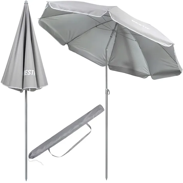 DUŻY PARASOL PLAŻOWY OGRODOWY BESTIF ŁAMANY NA PLAŻĘ 1,8M 180cm