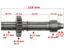 walek-sprzegla-atv-110-skrzyni-biegow