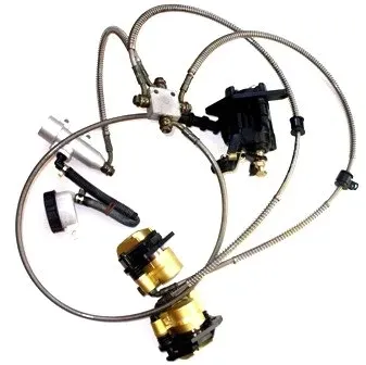 Bashan ATV Loncin 150 200 250 - Układ hamulcowy kompletny,zaciskl przewód