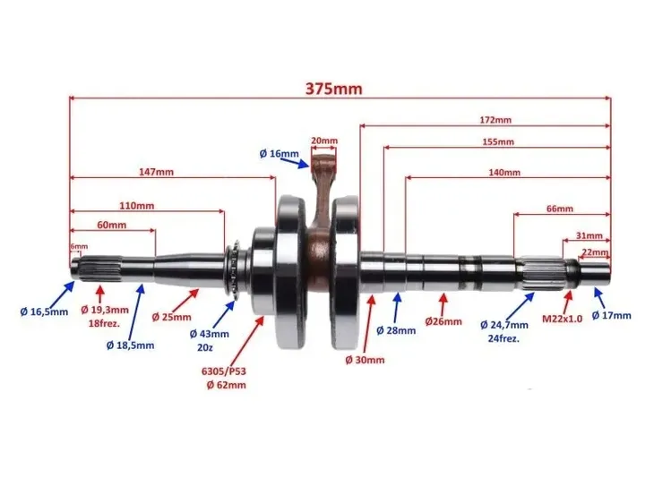 wal-korbowy-do-atv-bashan-bs250s-5-stan-nowy