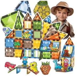 klocki-magnetyczne-konstrukcyjne-dinozaury-zestaw-magnetic-edukacyjne-90-el