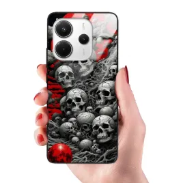 etui-do-xiaomi-redmi-note-14-4g-glass-mocne-czaszki-i-szkielety-mix-wzorow