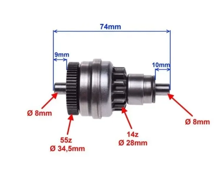 sprzeglo-bendix-do-piaggio-zip-50-4t