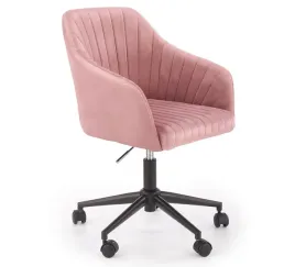 fotel-mlodziezowy-fresco-rozowy-velvet-halmar-idealny-pokoj-nastolatki