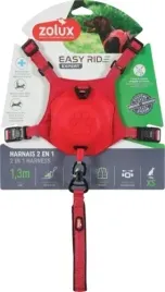 szelki-dla-malego-psa-czerwone-xs-zolux-smycz-13m-regulowane-red-dog-mocne