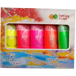 farba-akrylowa-5-kol-x-75ml-mix-neonowy-ha-7370-0075-mixflu-happy-color-ha