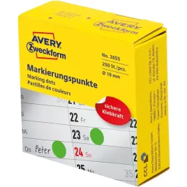 kolka-w-dyspenserze-trwale-250szt-19mm-zielone-3855-avery-zweckform-avery