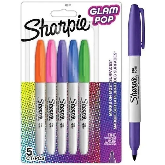 markery-permanentne-sharpie-glam-pop-5-kolorow-2201774-sharpie