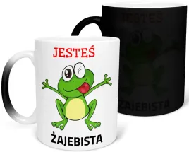 kubek-magiczny-zaba-na-prezent-330-ml-rozne-wzory-jestes-zajebista