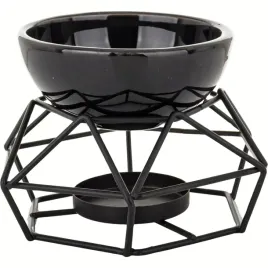 czarny-kominek-zapachowy-na-olejek-wosk-ceramika-metal-9-x-135-x-115-cm