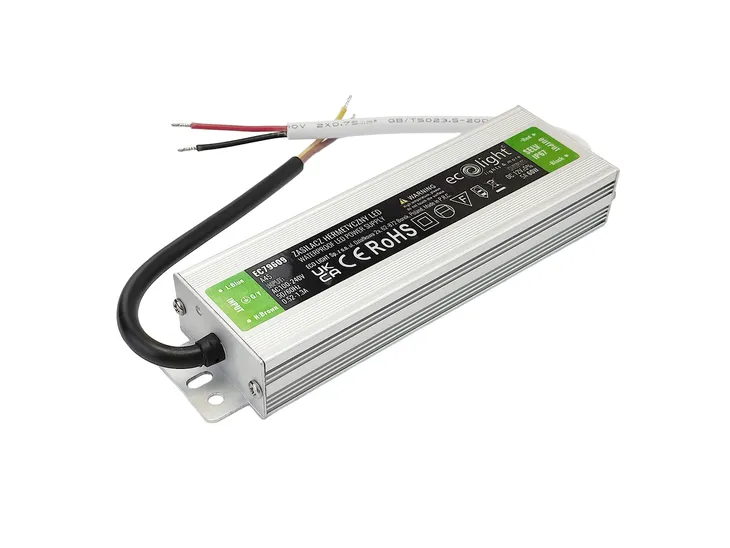 Zasilacz LED 60W 5A 12V IP67 Hermetyczny Transformator Meblowy do Taśm
