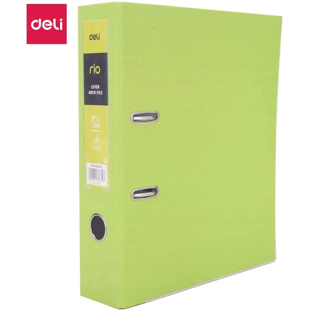segregator-a4-76mm-rio-zielony-b20160-deli-deli