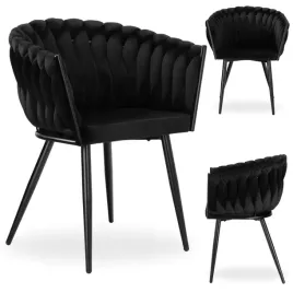 krzeslo-welurowe-plecione-cofton-black-velvet-czarne